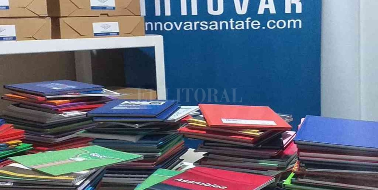 Fundación Innovar continúa haciendo crecer, el primer Banco de Cuadernos de Santa Fe