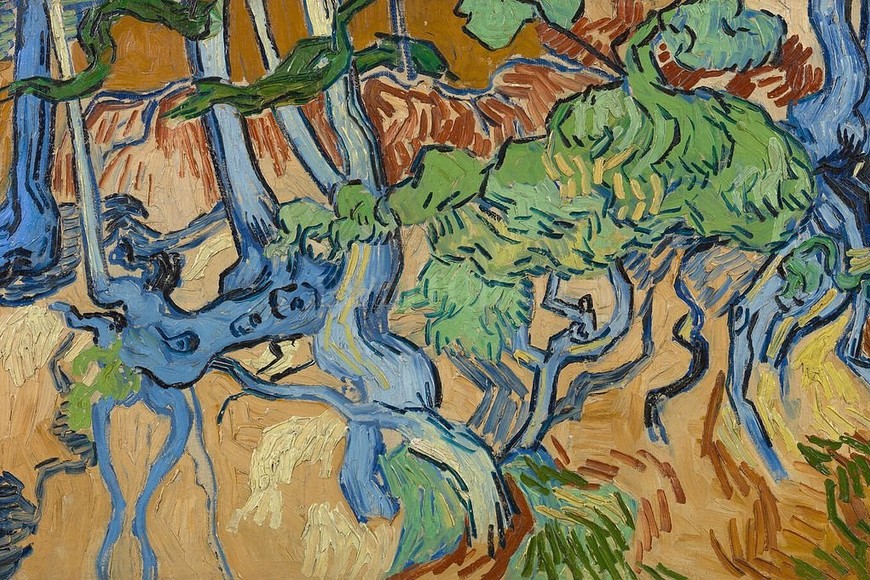 ELLITORAL_393621 |  Captura digital Raíces de árboles , el último cuadro que pintó Van Gogh.