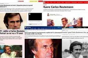 Gentileza Distintos medios internacionales recordaron el paso de Carlos Reutemann por la Fórmula 1