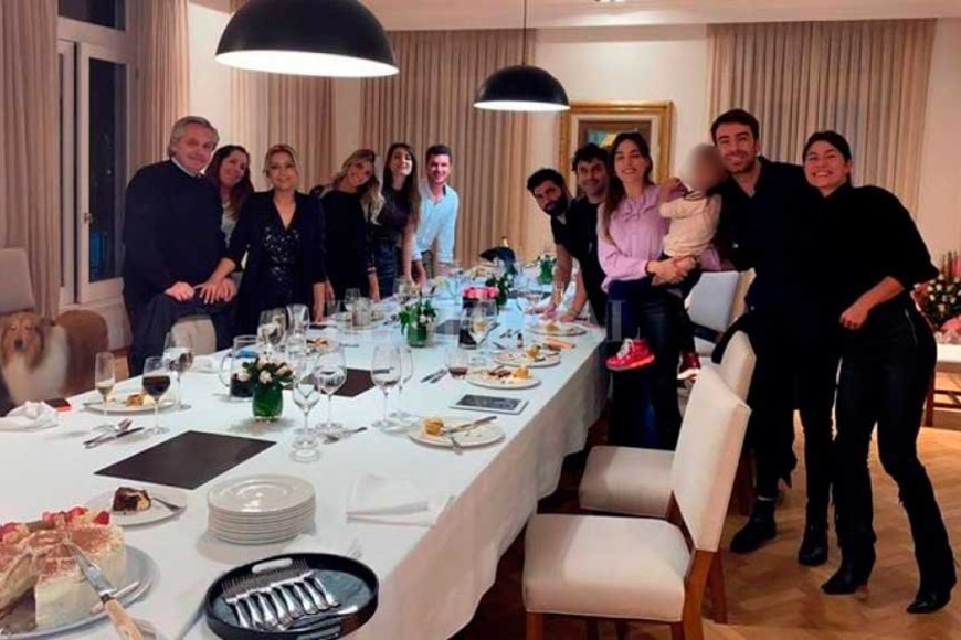 ELLITORAL_416076 | Archivo El Litoral Marafioti, entre Alberto Fernández y Fabiola Yáñez, estuve presente en el cumpleaños en la Residencia de Olivos en 2020.