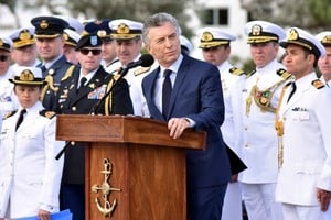 ELLITORAL_409631 |  Archivo El ex presidente en 2017, luego de la implosión del submarino Ara San Juan.