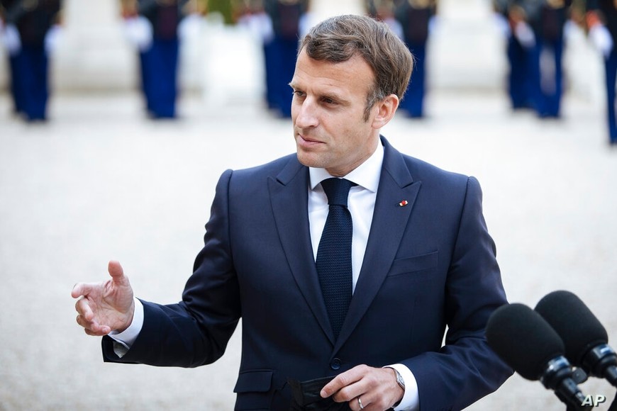 ELLITORAL_417438 |  Gentileza Emmanuel Macron, presidente de Francia. Anunció nuevas restricciones y generó un récord en la campaña de vacunación.  
Attachments area