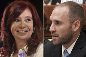 ELLITORAL_418300 |  Archivo El Litoral La vicepresidenta Cristina Fernández y el ministro de Economía, Martín Guzmán.
