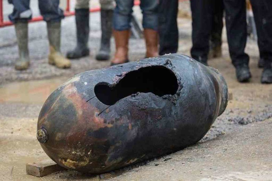 ELLITORAL_421697 |  Twitter El artefacto fue desenterrado durante unas obras que se están llevando a cabo en la ciudad alemana.