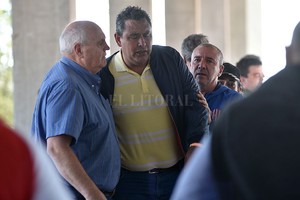 ELLITORAL_398709 |  Pablo Aguirre El presidente Spahn, luego del partido, le puso paños fríos a la tensa situación vivida entre dos dirigentes.