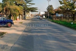 Captura de Pantalla - Google Street View El corralón donde ocurrió el ataque, ubicado a unos 100 mts. del ingreso a Esperanza.