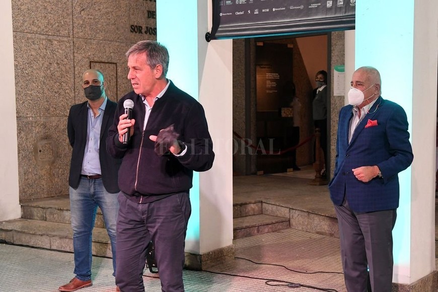 ELLITORAL_404924 |  Gentileza Municipalidad de Santa Fe En la apertura hablaron el intendente Emilio Jatón; el secretario de Educación y Cultura del municipio, Paulo Ricci; y Aníbal Jozami, rector de la Universidad Nacional de Tres de Febrero (Untref).