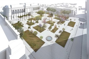 ELLITORAL_175781 |  Imagen digital-gobierno de la provincia Se prevé incorporar 1.500 m2 verdes y más especies arbóreas. Se va a mejorar la iluminación ornamental y se van a reparar las dos fuentes.