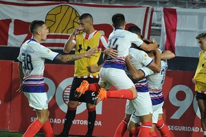 ELLITORAL_366320 |  Eva Cabrera Telam, La Plata, 29 de marzo de 2021: Juan Ramirez (20), festeja el segundo gol de San Lorenzo que enfrenta a Estudiantes de La Plata por la séptima fecha de la Copa de la Liga Profesional.e la Copa de la Liga Profesional.Foto: Eva Cabrera/cf/Telam