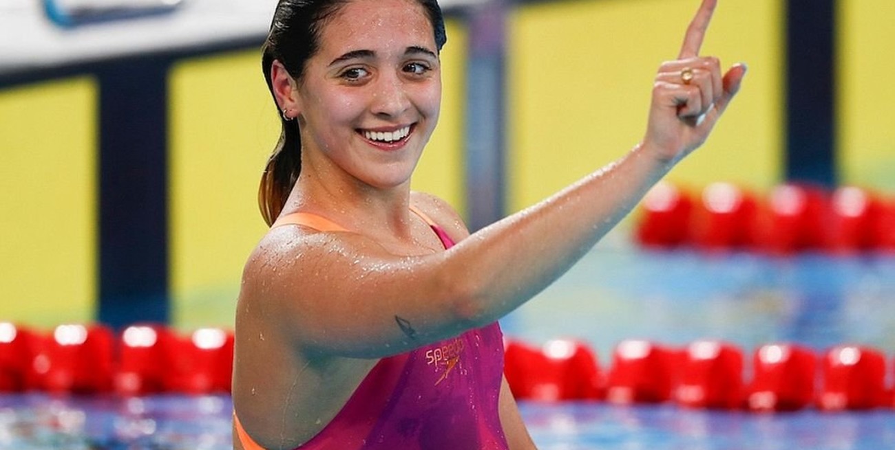 Delfina Pignatiello ganó la medalla de oro en los 800 metros libres femeninos
