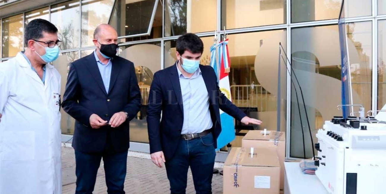 Perotti llegó por primera vez a Venado Tuerto para la ampliación de camas del Hospital Gutiérrez