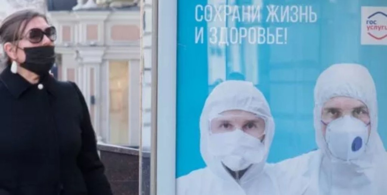Rusia volvió a rebasar los 1.200 fallecidos diarios por coronavirus