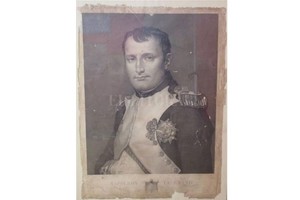 Gentileza Grabado que representa a Napoleón Bonaparte según David, similar al que poseía Estanislao López.
