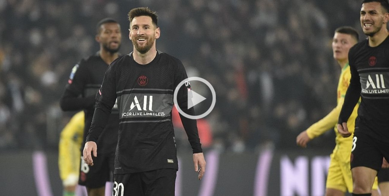 Messi marcó su primer gol en la liga de Francia