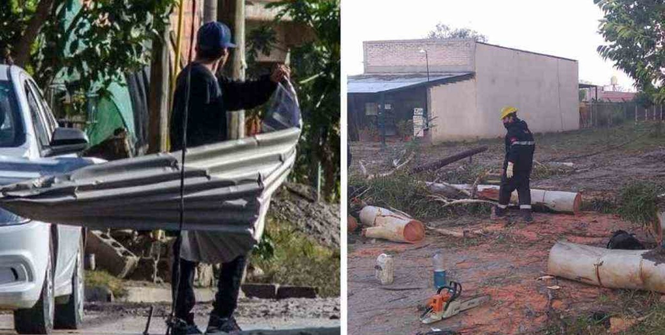 Viento zonda en Salta provocó destrozos y dejó varias localidades sin luz 