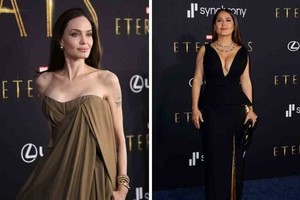 ELLITORAL_411805 |  Imagen ilustrativa Salma Hayek y Angelina Jolie deslumbran en estreno de  Eternals , la nueva película de Marvel.
