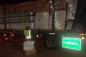 ELLITORAL_423960 |  Prensa GNA Gendarmería realizaba un control de tránsito de rutina a la altura de Salto Grande cuando descubrió el cargamento.