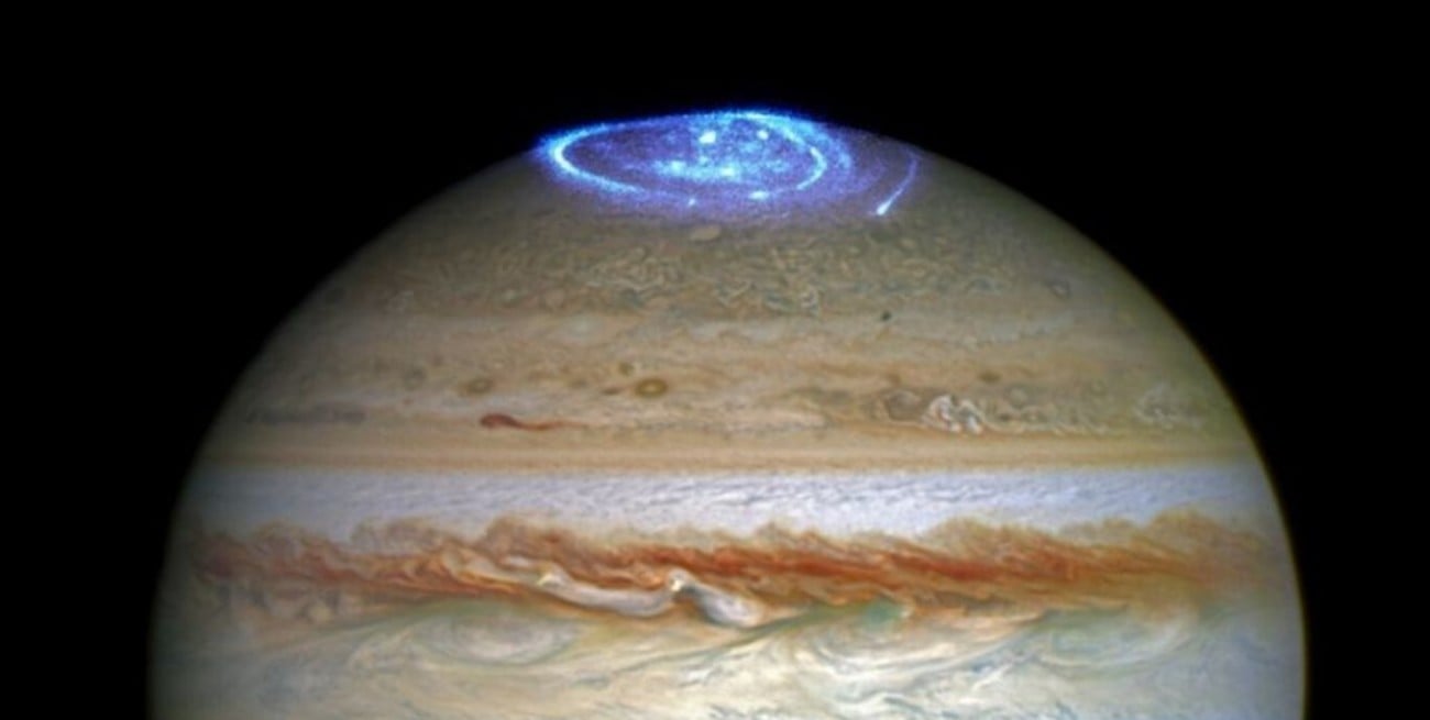 Fotos de las auroras boreales de Júpiter