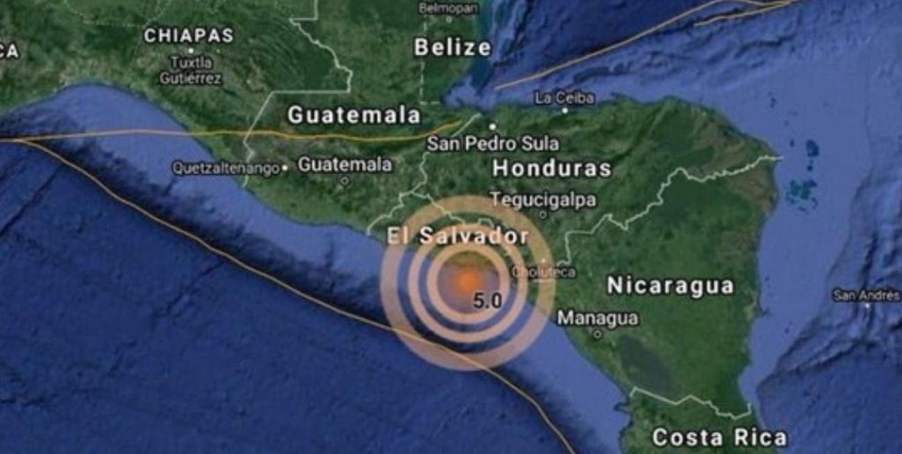 Reportan un sismo de 6,5 cerca de la costa de Nicaragua