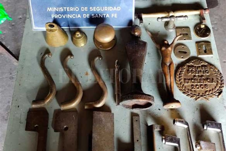 ELLITORAL_374532 |  El Litoral Los materiales de cobre y bronce secuestrados fueron valuados en un monto superior al millón de pesos.