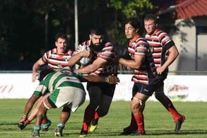 ELLITORAL_392425 |  Mauricio Garin Santa Fe Rugby Club y CRAR, durante la disputa de una de las fechas de la fase inicial del Oficial USR 2021. La fecha de cierre, se reprogramará para finales de agosto.