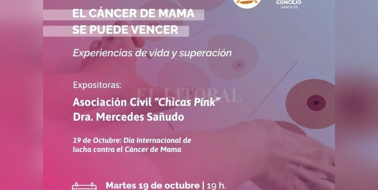 "El cáncer de mama se puede vencer": participá del conversatorio