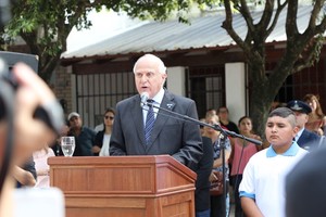Gentileza Gobierno de la Provincia El gobernador enfatizó cómo la provincia recuerda a quienes fueron los protagonistas de la gesta.