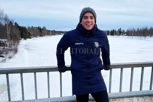 ELLITORAL_432640 |   El venadense disfrutando sus primeros días en la fría ciudad de Oulu.