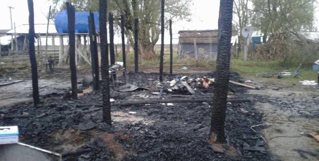 Trágico incendio: falleció una niña de 7 años en Saladero Cabal
