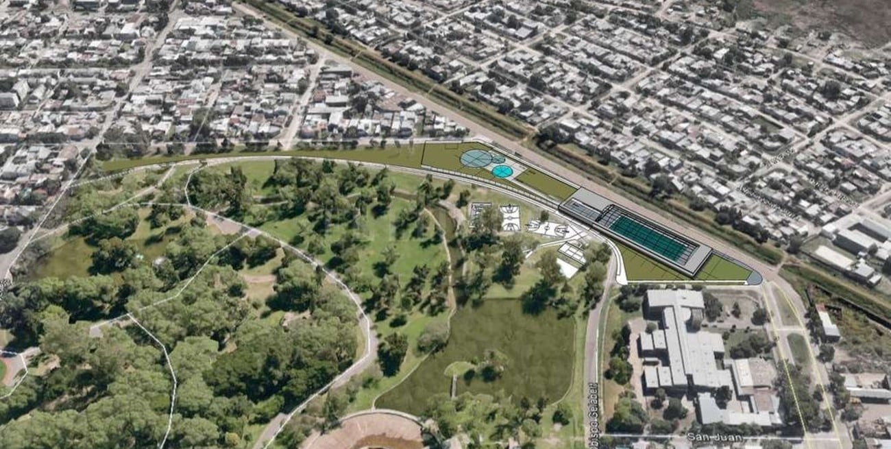Nación financiará la construcción de una pileta olímpica en el Parque Garay