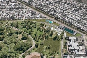 ELLITORAL_175811 |  Gentileza Municipalidad de Santa Fe La pileta se ubicará en el noroeste del parque, cerca de las canchas de básquet. Tendrá una largo de 50 metros y un ancho de 21 metros.