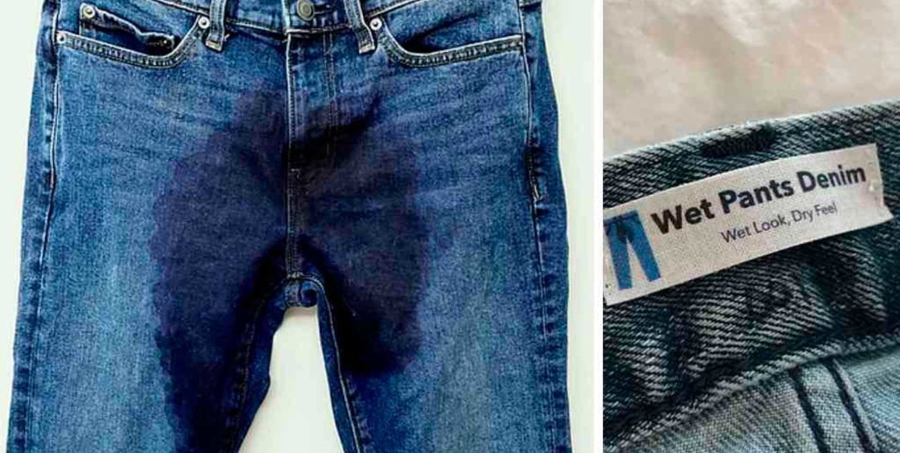 Insólito: en Estados Unidos venden jeans "mojados"