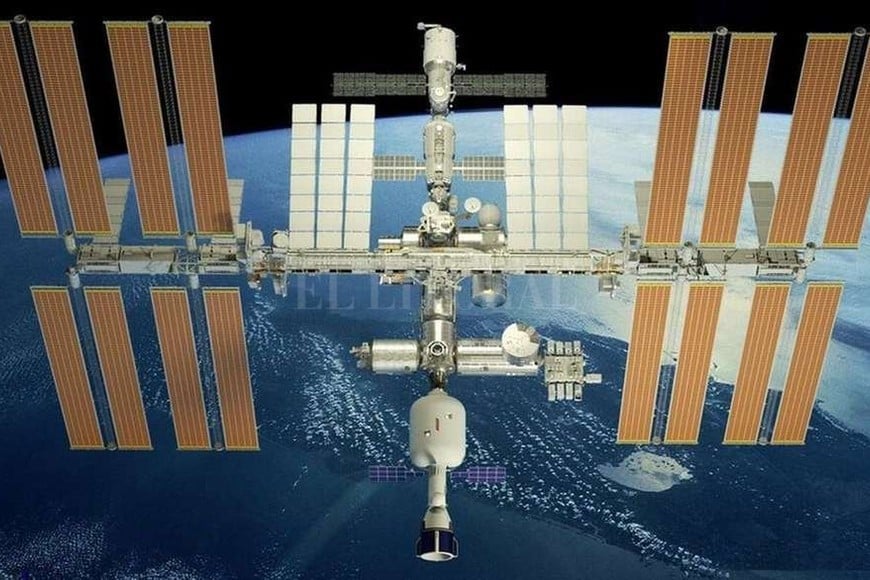 ELLITORAL_185378 |  Twitter astronauta Ignazio Magnani La imponente imagen de la Estación Espacial Internacional.