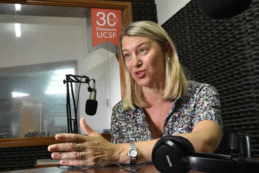 ELLITORAL_372330 |  Archivo El Litoral La Licenciada en Comunicación Milagros Vigil (actual directora de Carreras de Comunicación de la Universidad Católica de Santa Fe)