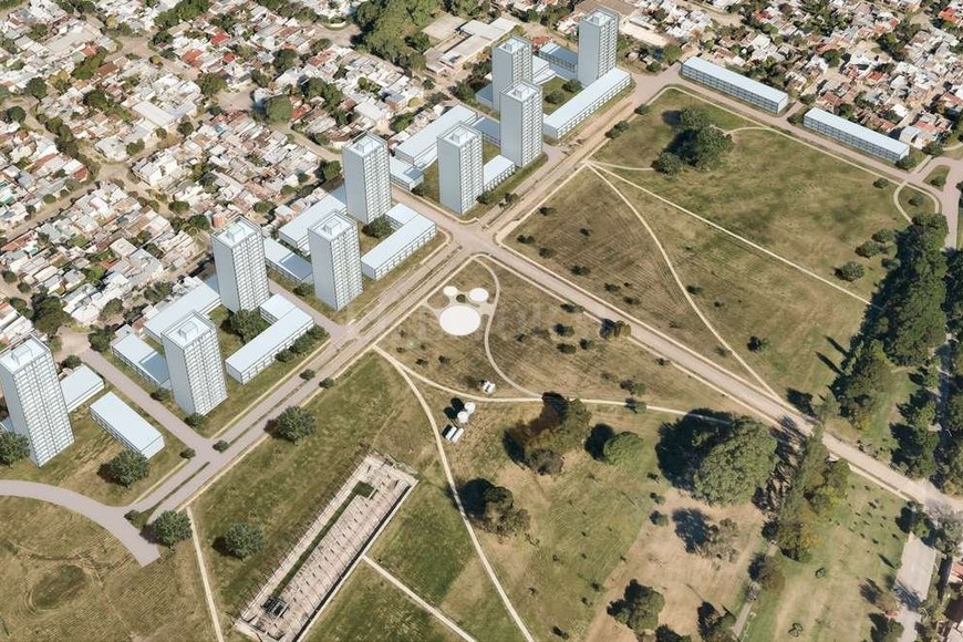 ELLITORAL_175973 |  Gentileza Municipalidad de Santa Fe La maqueta muestra las torres terminadas