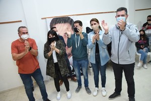 ELLITORAL_403734 |  M. Liotta LA LISTA MAS VOTADA. En la sede de Juntos por el Cambio todo era alegría para Viotti, Sagardoy, Mondino y Bottero entre otros.