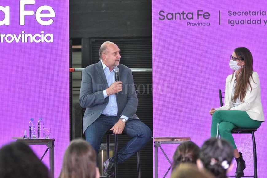 ELLITORAL_369666 |  Pablo Aguirre Perotti y Gómez Alcorta encabezaron el acto en El Molino.