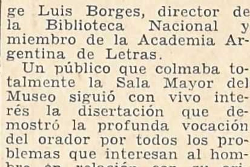 ELLITORAL_366572 |  Archivo El Litoral Borges en 1956.