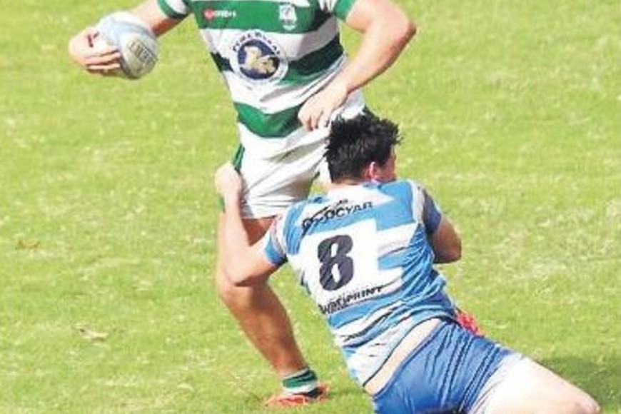 ELLITORAL_372169 |  Gentileza Prensa CRAR Pedro Rubiolo en acción, durante el reciente partido, en el que CRAR batió categóricamente a Querandí Rugby Club.