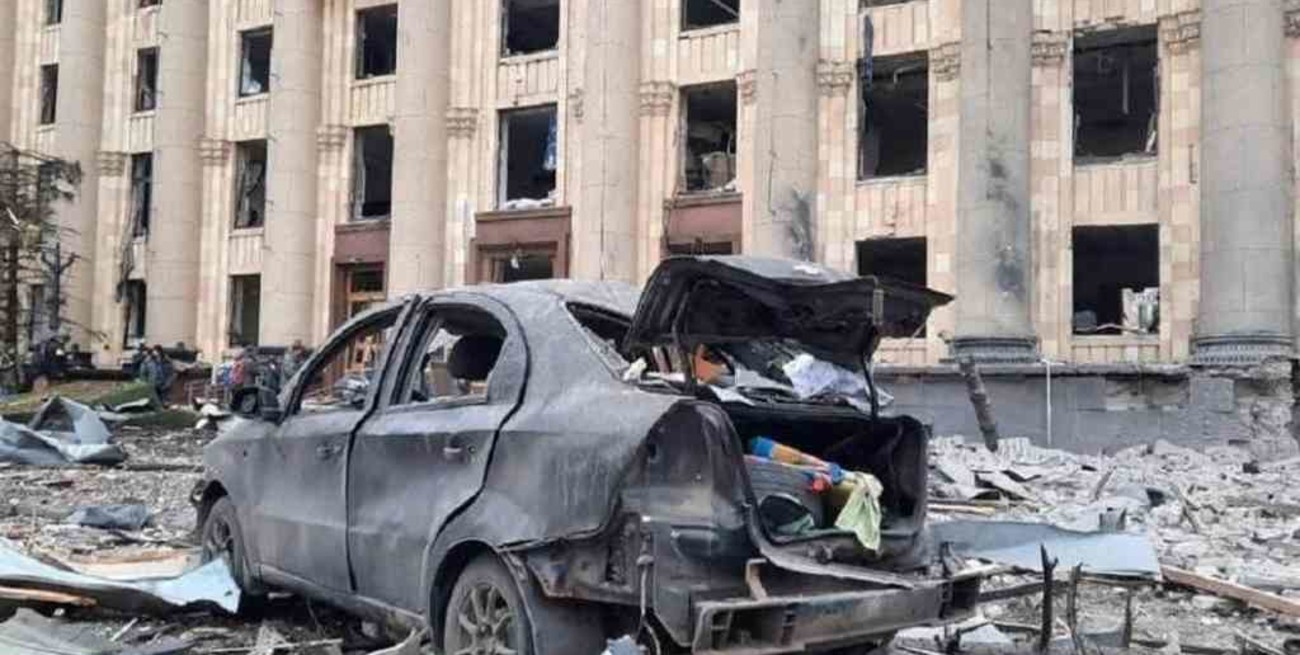 Rusia bombardeó el centro de Járkov, la segunda ciudad ucraniana