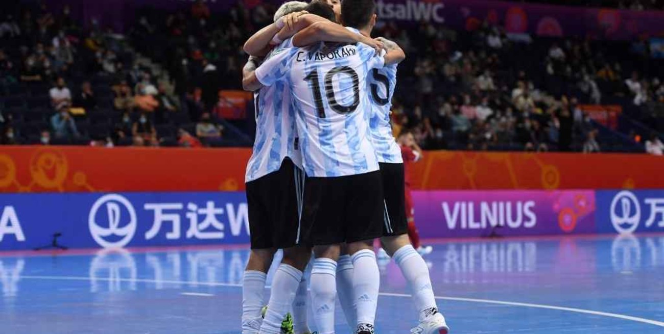 La Selección Argentina de futsal venció a Serbia en la segunda fecha del mundial