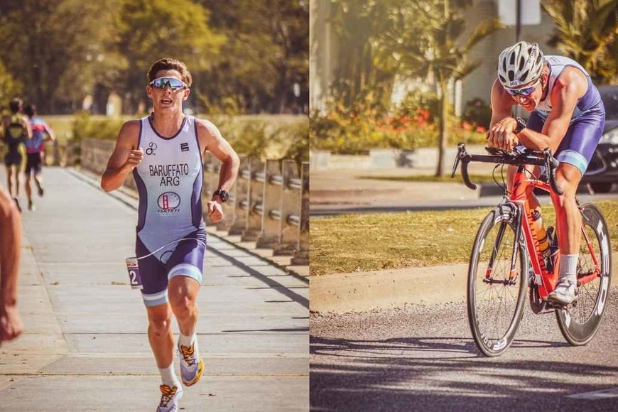 ELLITORAL_432950 |  Gentileza Tadeo Baruffato en otra competencia previo a ganar el triatlón en La Paz.