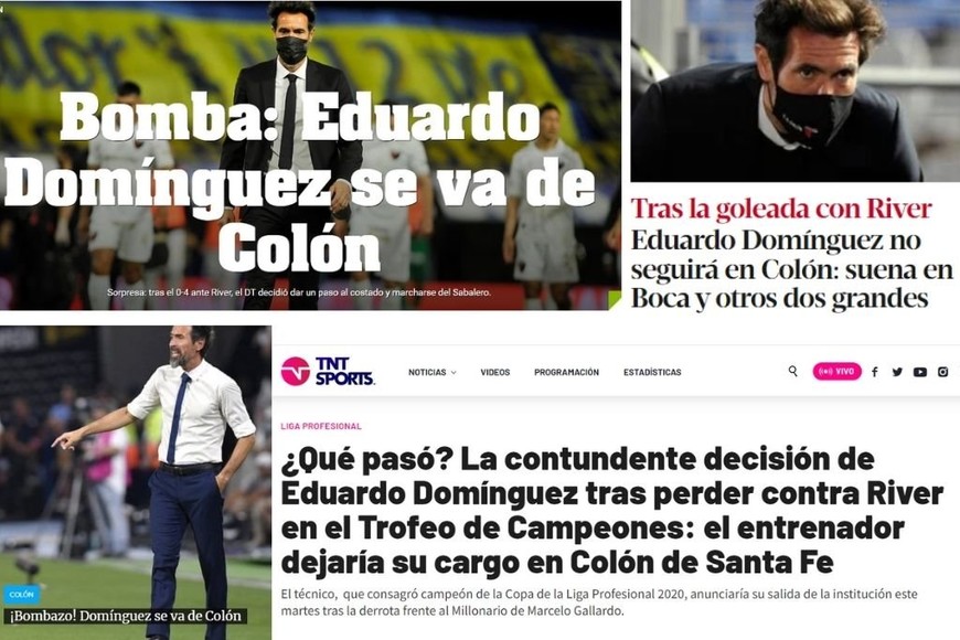 ELLITORAL_425925 |   La cobertura de la salida de Domínguez en los medios nacionales.