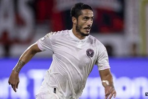 ELLITORAL_432467 |  Gentileza De Beckham a Riquelme. Figal jugó desde 2020 en el Inter de Miami, club de a MLS que pertenece al inglés David Beckham. Riquelme lo repatrió para jugar en Boca.