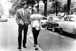 Archivo El Litoral Jean-Paul Belmondo y Jean Seberg en una escena de Sin aliento , filmada en 1959.