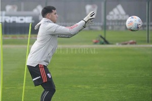 Gentileza @RiverPlate Díaz comenzó la pretemporada junto al plantel de Primera División y se convertirá en el cuarto arquero del equipo.