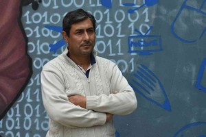 ELLITORAL_386481 |  Guillermo Di Salvatore Gabriel Amarilla. El actual presidente habló del presente y destacó a los que aportan su granito para poder salir de este mal momento.