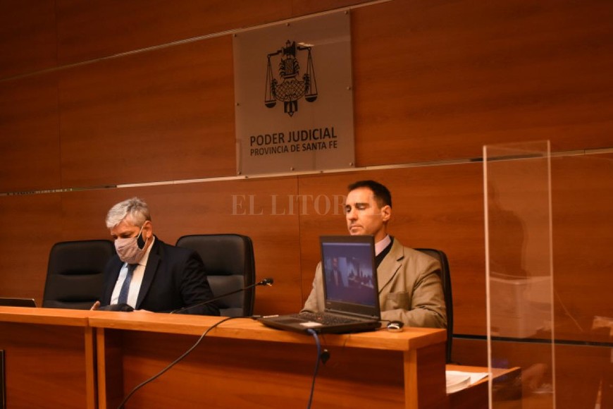 ELLITORAL_397590 |  Flavio Raina Los jueces Jorge Patrizi, José Luis García Troiano y Pablo Ruíz S