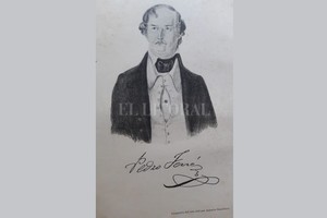 Gentileza Grabado que ilustra la primera edición de las Memorias de Pedro Ferré. (Ejemplar perteneciente a la biblioteca de la Junta Provincial de Estudios Históricos).