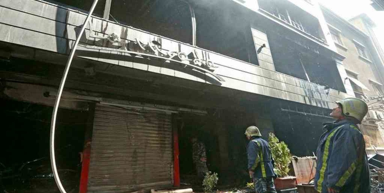 Siria: al menos 11 muertos tras el incendio en un centro comercial de Damasco